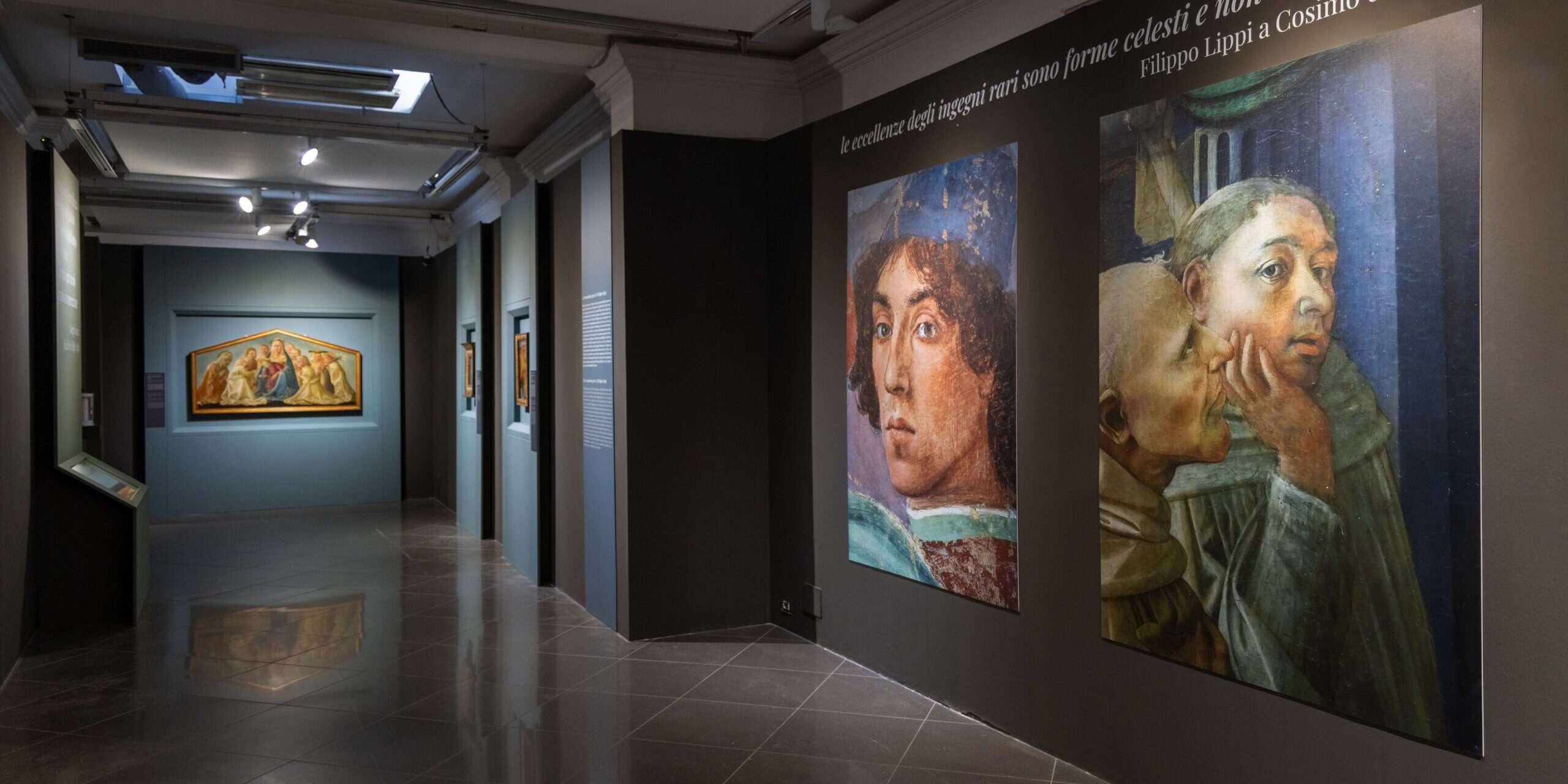 allestimento-filippo-lippi Mostra Filippo e Filippino LIPPI ph Monkeys Video Lab