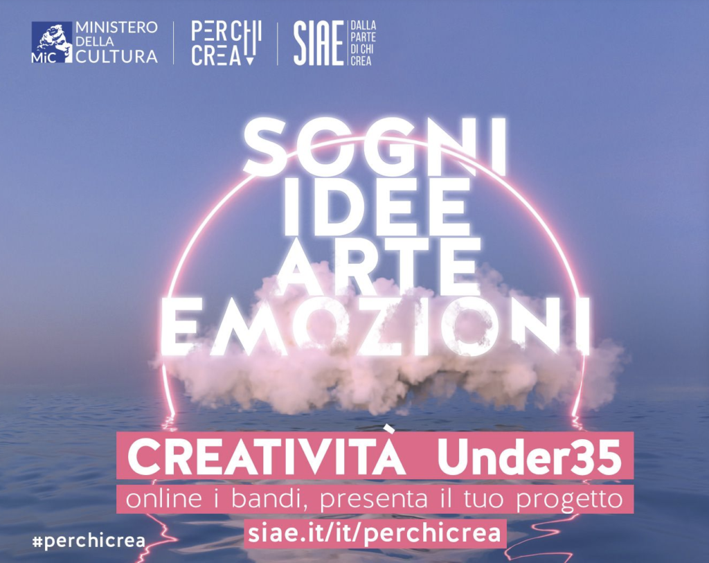 “Per Chi Crea”: da MiC e SIAE 9,7 milioni di euro per giovani creativi