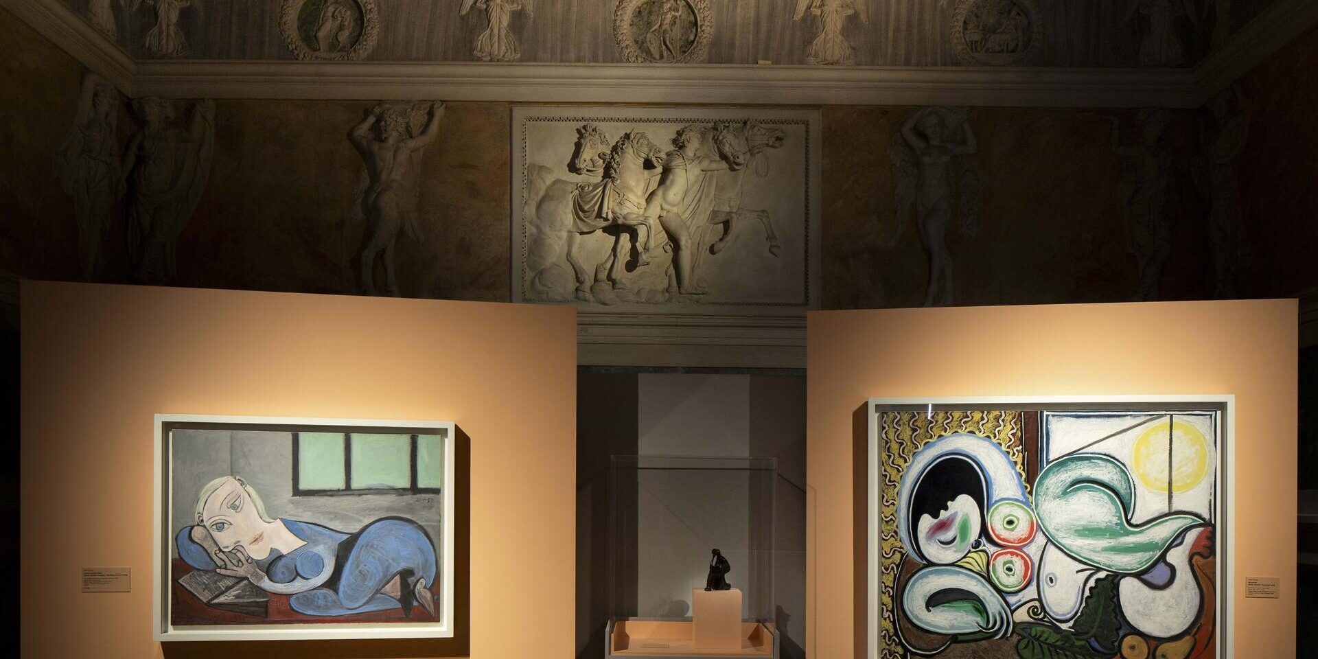picasso Installation view Picasso a Palazzo Te. Poesia e Salvezza © Succession Picasso by SIAE 2024 - Foto Gian Maria Pontiroli