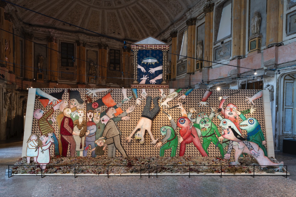 Allestimento mostra Enrico Baj a Palazzo Reale di Milano Ph Lorenzo Palmieri