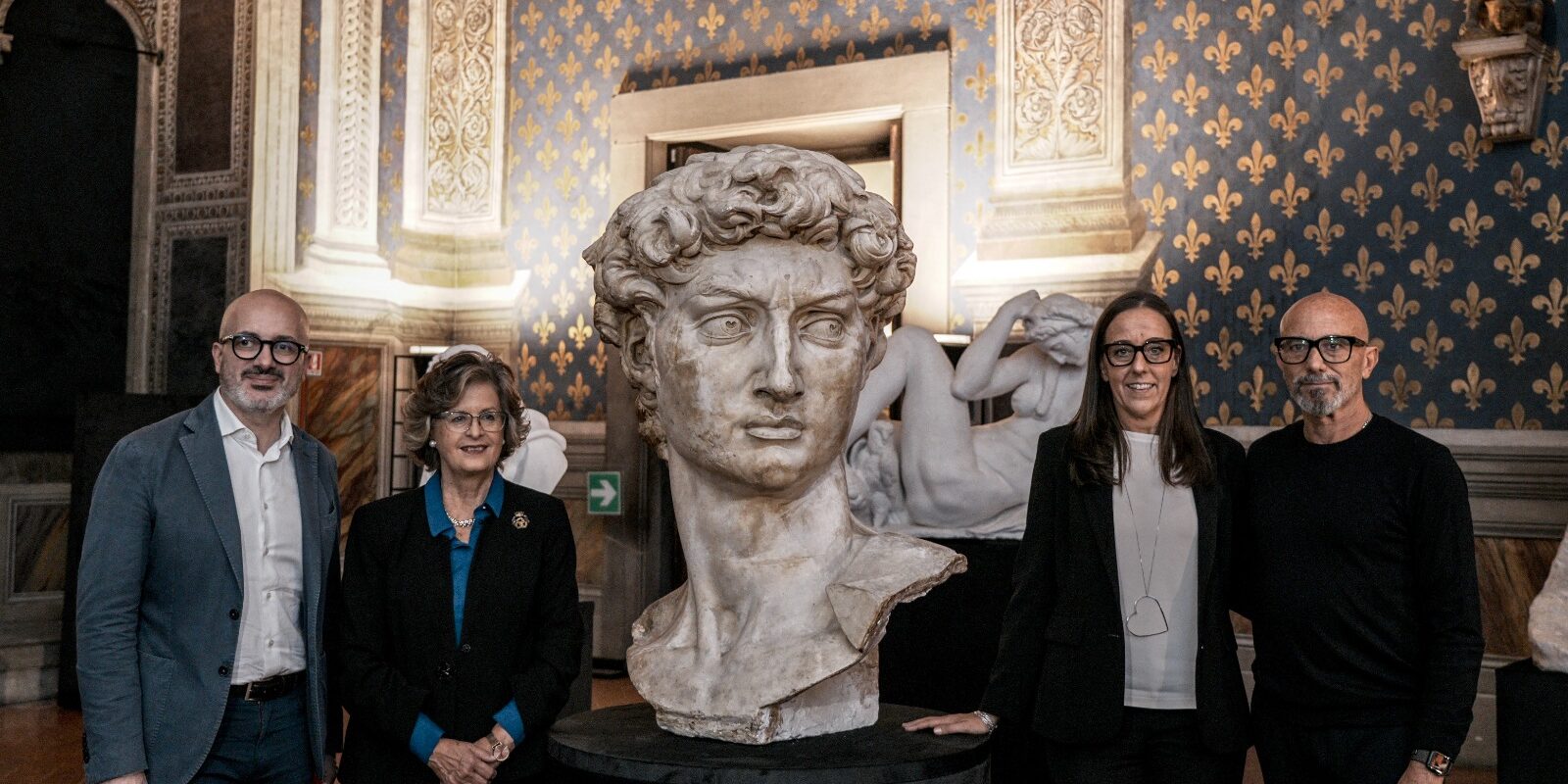 Michelangelo e il Potere - Da sx Giovanni Bettarini, Cristina Acidini, Sara Funaro, Sergio Risaliti