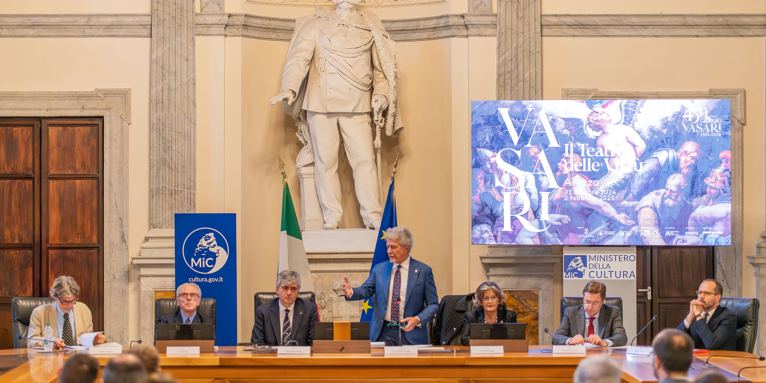 Presentazione al MiC della mostra Vasari. Il Teatro delle Virtù Emanuele Antonio Minerva © Ministero della Cultura