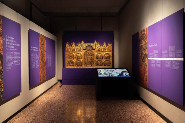 allestimento-polittico Polittico di Santa Chiara alle Gallerie dell’Accademia di Venezia - Foto Matteo Panciera