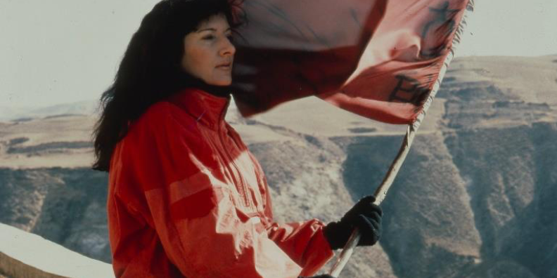 Marina Abramović, Great Wall Walk, Marina on the Wall, China, 1988, Courtesy of the Artist