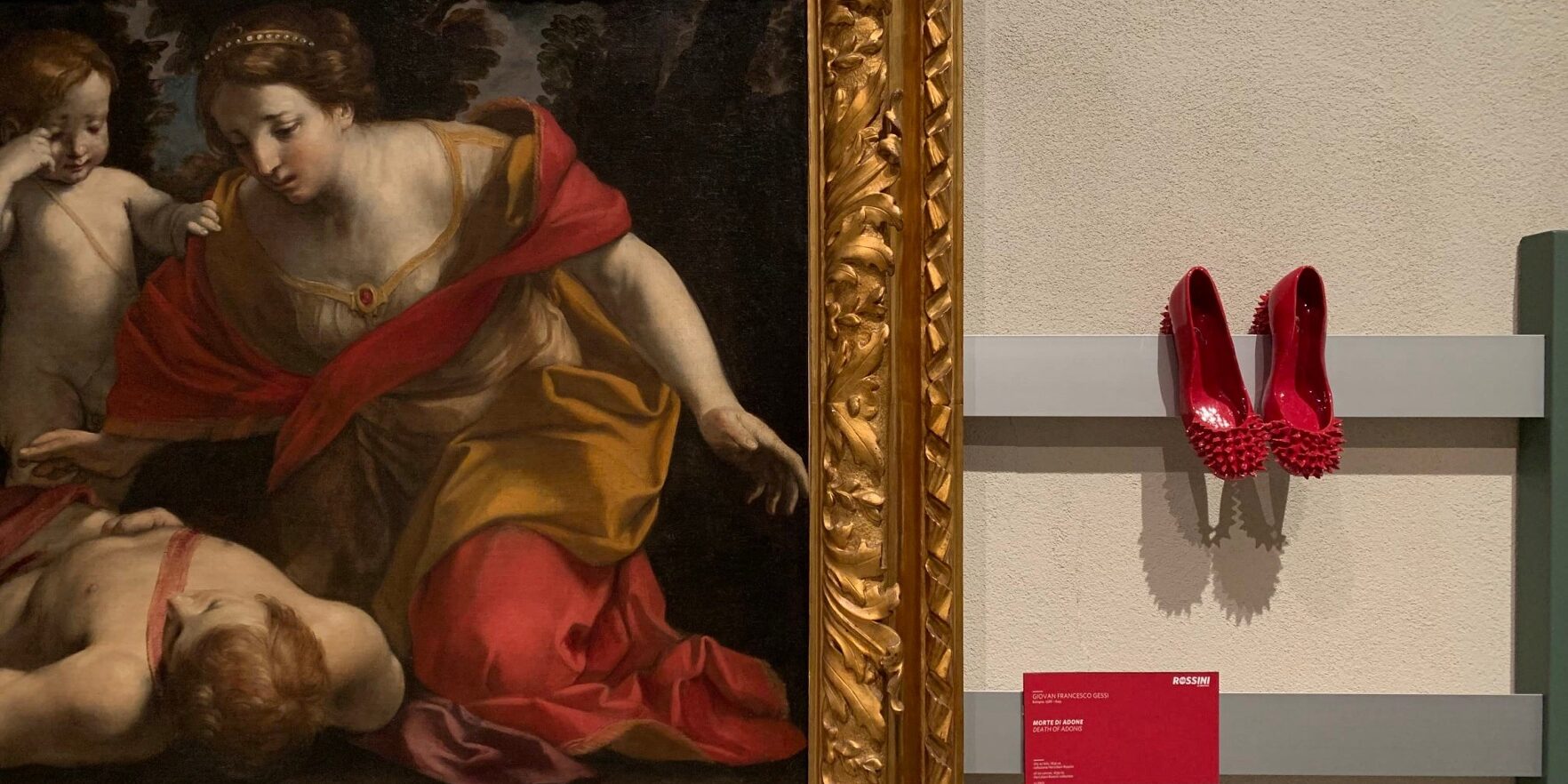 Scarpette rosse in ceramica, Pesaro, 2021