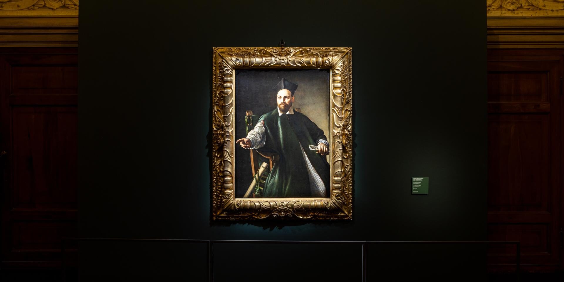 Installation view CARAVAGGIO. IL RITRATTO SVELATO, Gallerie Nazionali di Arte Antica - Palazzo Barberini, Roma Ph. Alessio Panunzi Studio