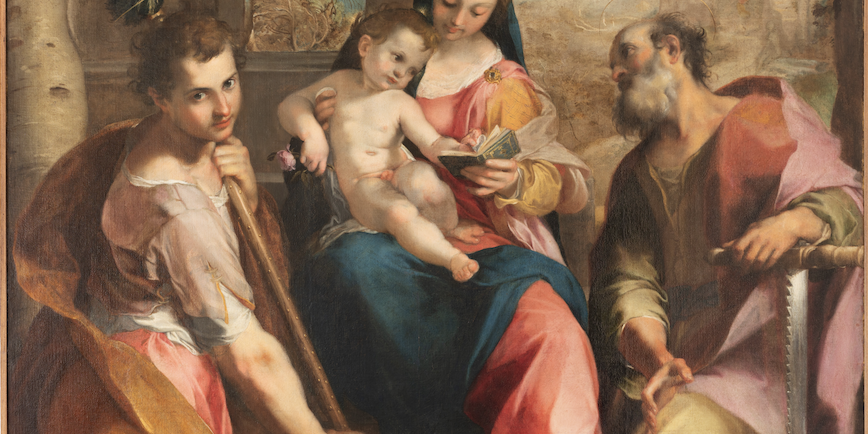 Federico Barocci, Madonna con bambino e santi - nota come La Madonna di San Simone - Urbino GNDM