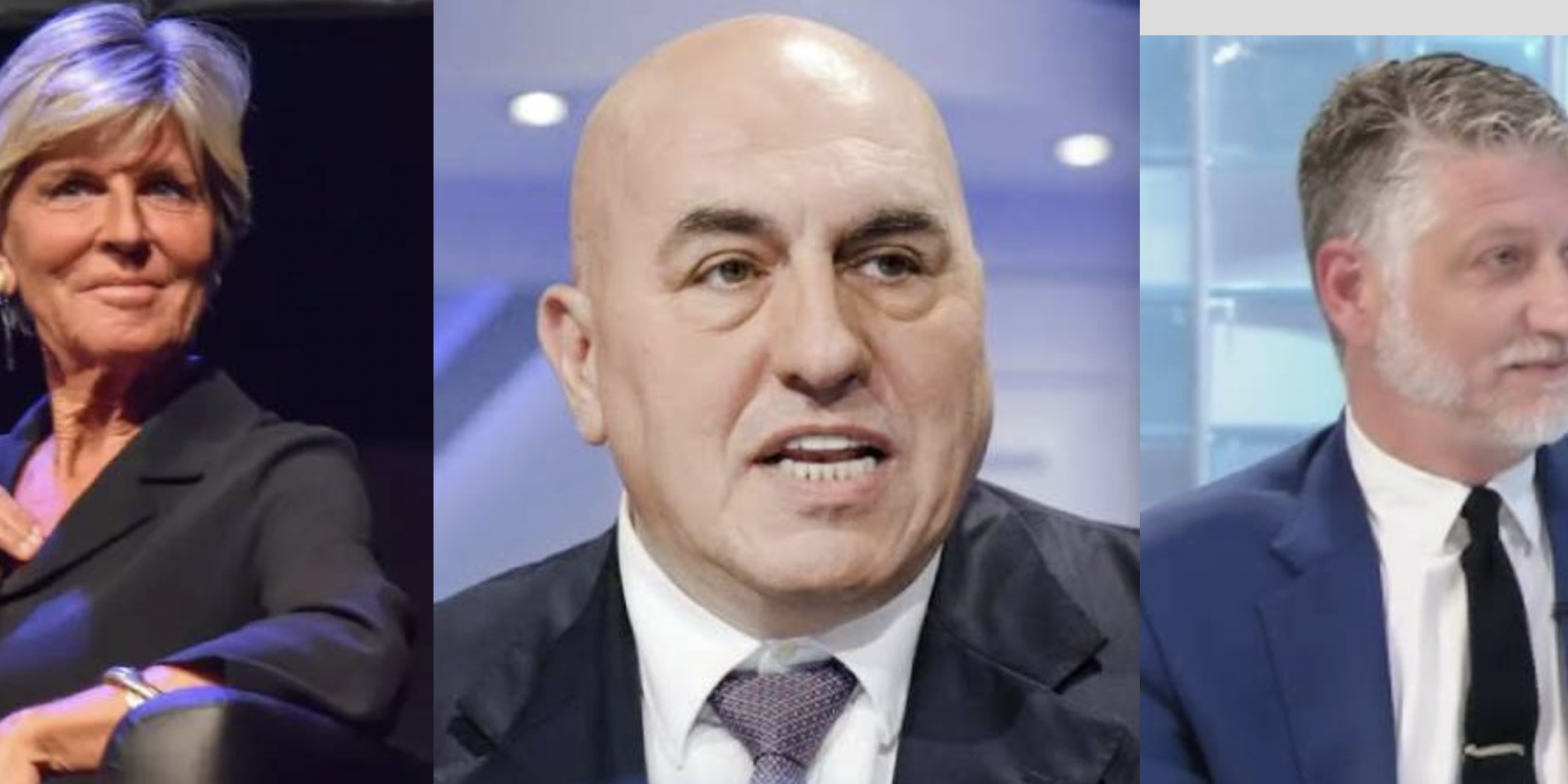 Evelina Christillin, Guido Crosetto e Alessandro Giuli