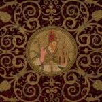 Sezione 1550-1650. Tessuti e ricami Pannello ricamato Italia o Spagna, 1590-1610 Velluto di seta tagliato unito ricamato; seta e filato metallico. Museo del Tessuto n. inv. 23.13.28 Foto: Leonardo Salvini