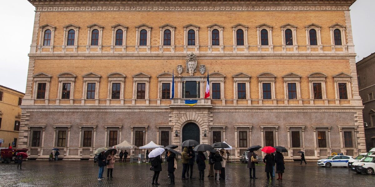 Palazzo Farnese facciata Restaurata credit EFR Palazzo Farnese facciata Restaurata credit EFR - Ludvine Lamotte