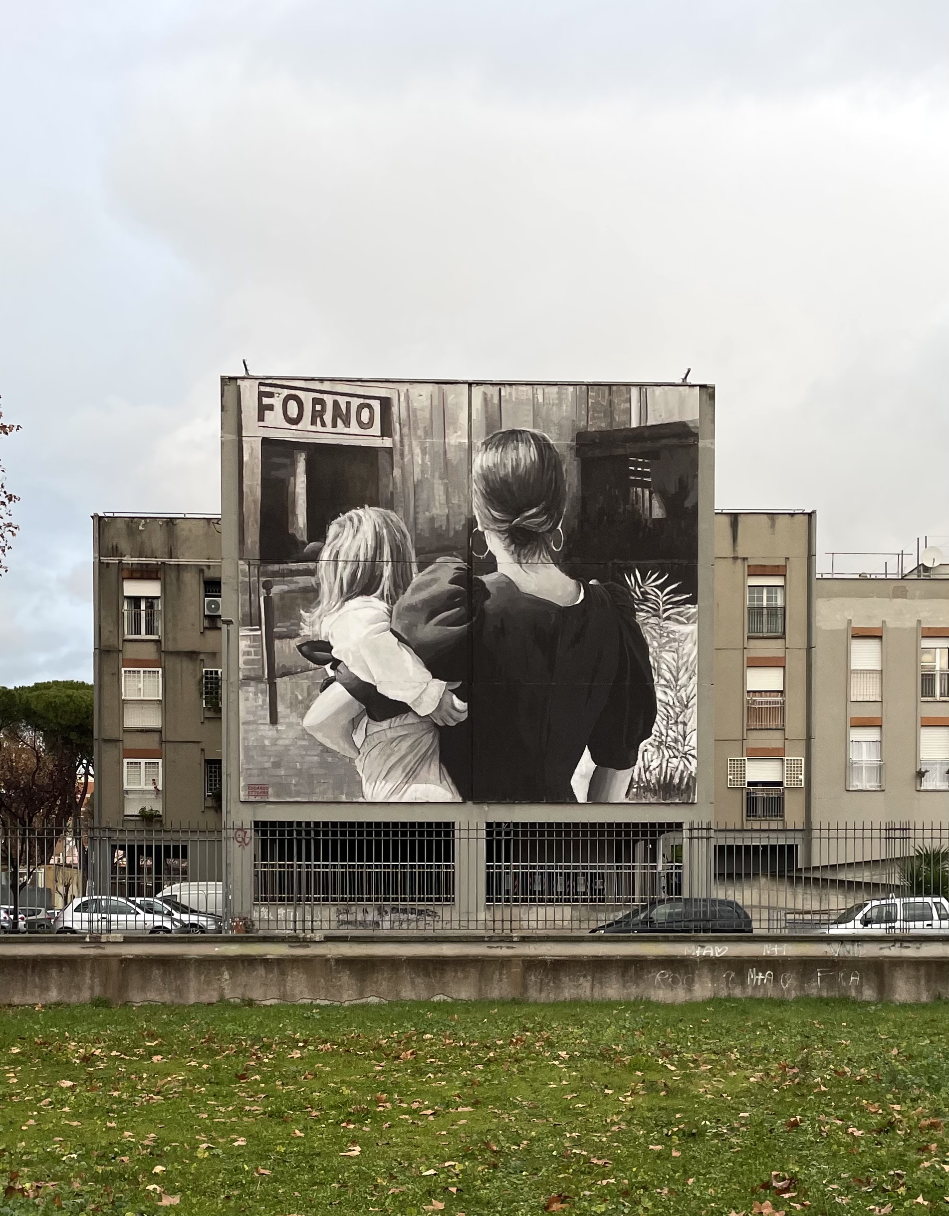 Il murale di Edoardo Ettorre dedicato a Caterina Martinelli