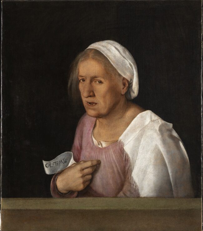 08_Giorgione_La vecchia Giorgio da Castelfranco, detto Giorgione (1476/78-1510), La vecchia, 1506 ca., olio su tela, 68 x 59 cm, Venezia, Gallerie dell’Accademia, inv. 272 Credit: Gallerie dell’Accademia, Venezia