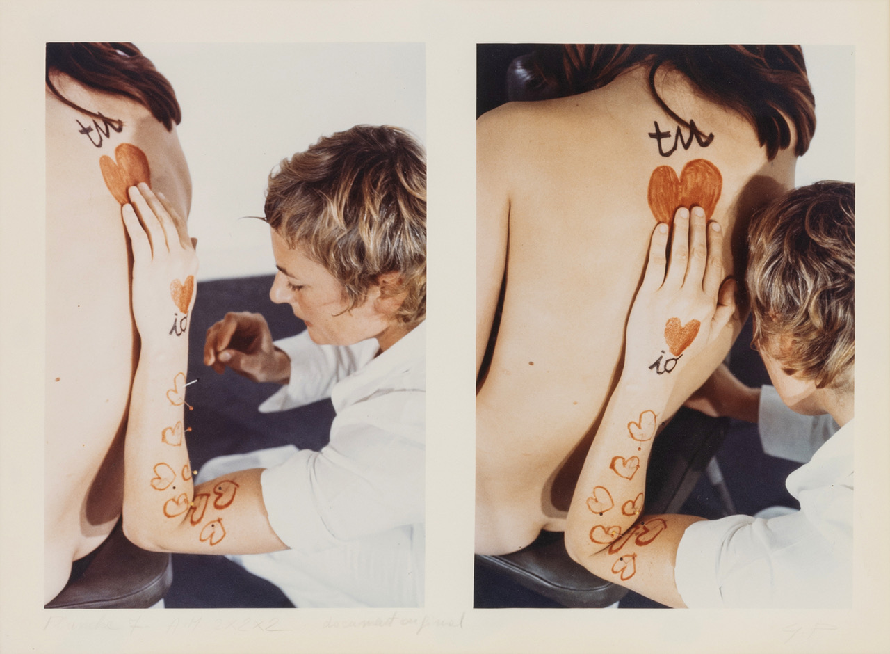 Dettaglio da Gina Pane Action Mélancolique 2x2x2, 1974, Courtesy Galleria Fumagalli