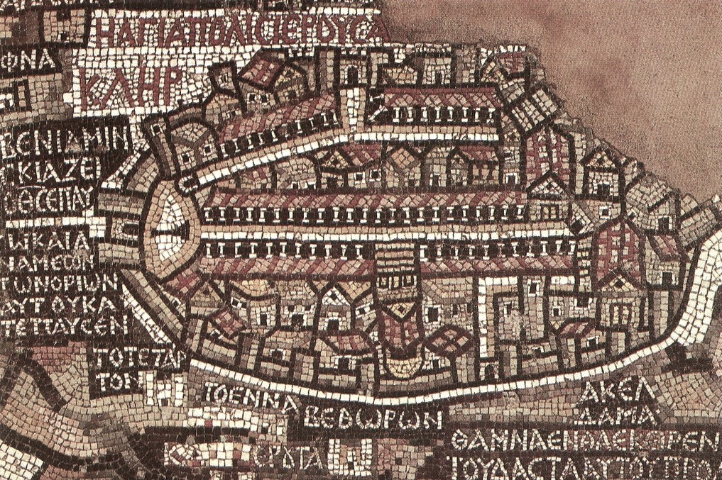 Madaba, mosaico della Terra Santa nella Chiesa di San Giorgio