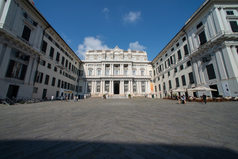 Facciata di Palazzo Ducale di Genova. Courtesy Fondazione Palazzo Ducale