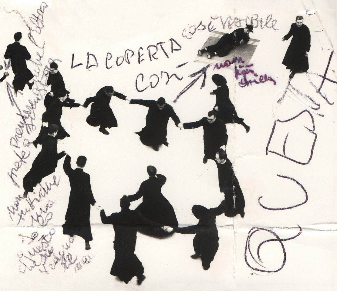 Io non ho mani che mi accarezzino il volto, 1961, provino con appunti di stampa Courtesy Archivi Mario Giacomelli © Eredi Giacomelli