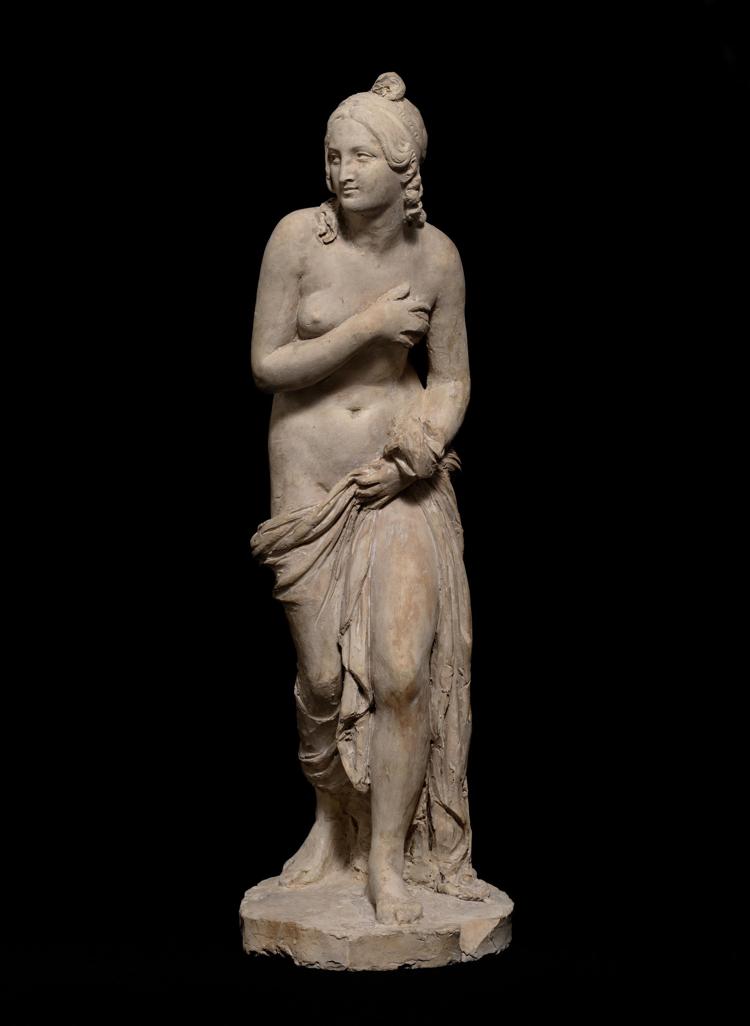 Luigi Pampaloni, bozzetto preparatorio in terracotta per la Venere al bagno