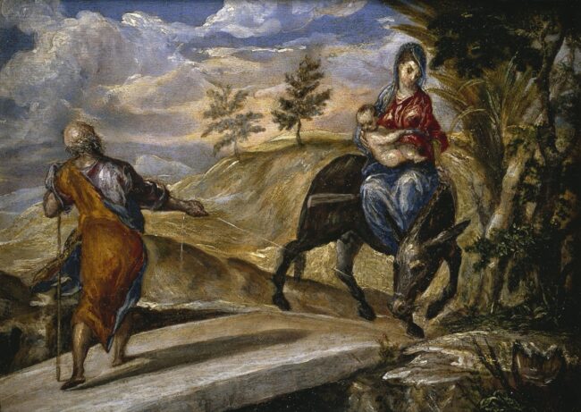 1.El Greco_Palazzo Ducale 1. El Greco, La Fuga in Egitto, 1570, Museo Nacional del Prado. Madrid. © Photographic Archive. Museo Nacional del Prado. Madrid