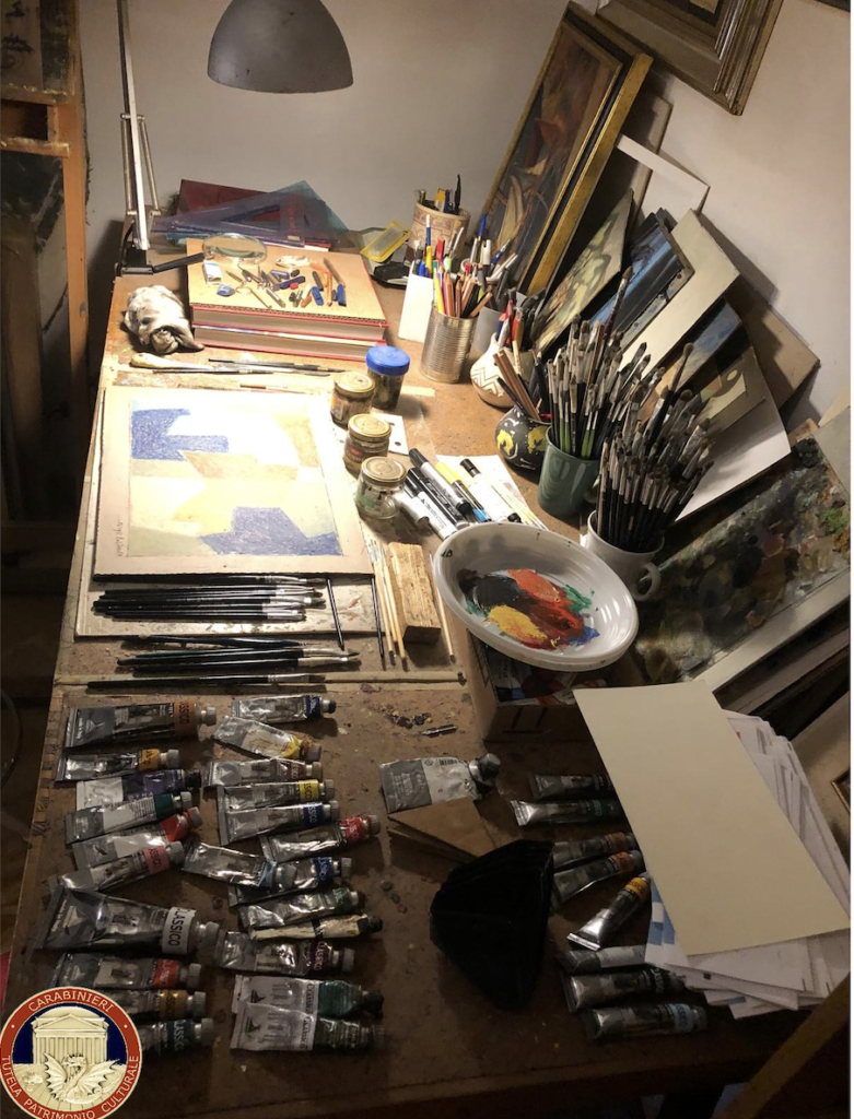 Carabinieri TPC: scoperto laboratorio clandestino di falsi d’arte