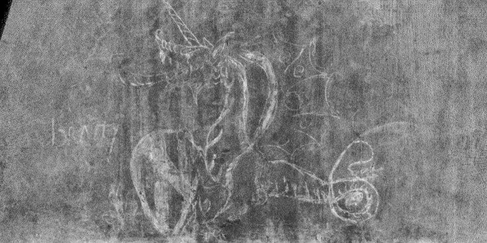 Drago di Vinci, particolare