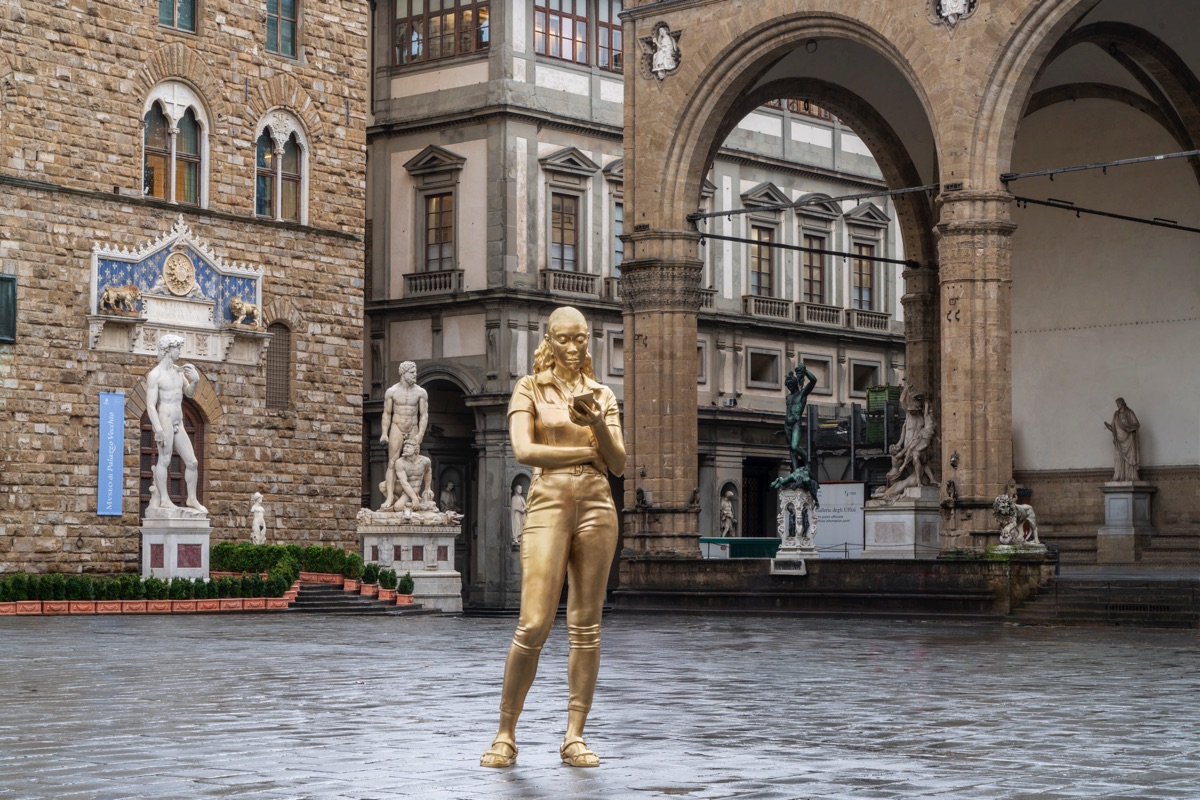 Thomas J Price in Florence Installation View, Palazzo Vecchio Firenze (2025) ©Thomas J Price.