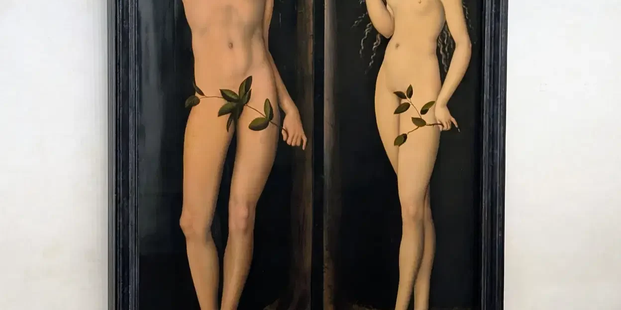 Adamo ed Eva di Lucas Cranach in un’unica cornice