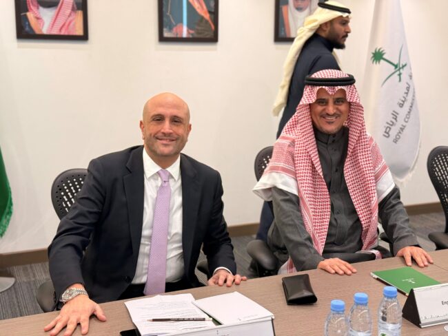 da sx Marco Lombardi – Eng. Khalid Alhazani