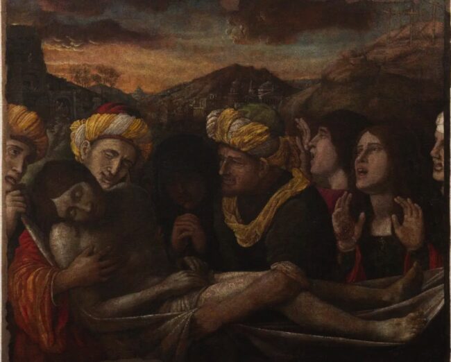 mantegna-deposizione La Deposizione di Cristo attribuita ad Andrea Mantegna