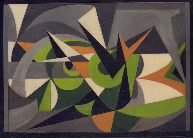 Balla, Forze di paesaggio + polvere, 1918. © GIACOMO BALLA, by SIAE 2025
