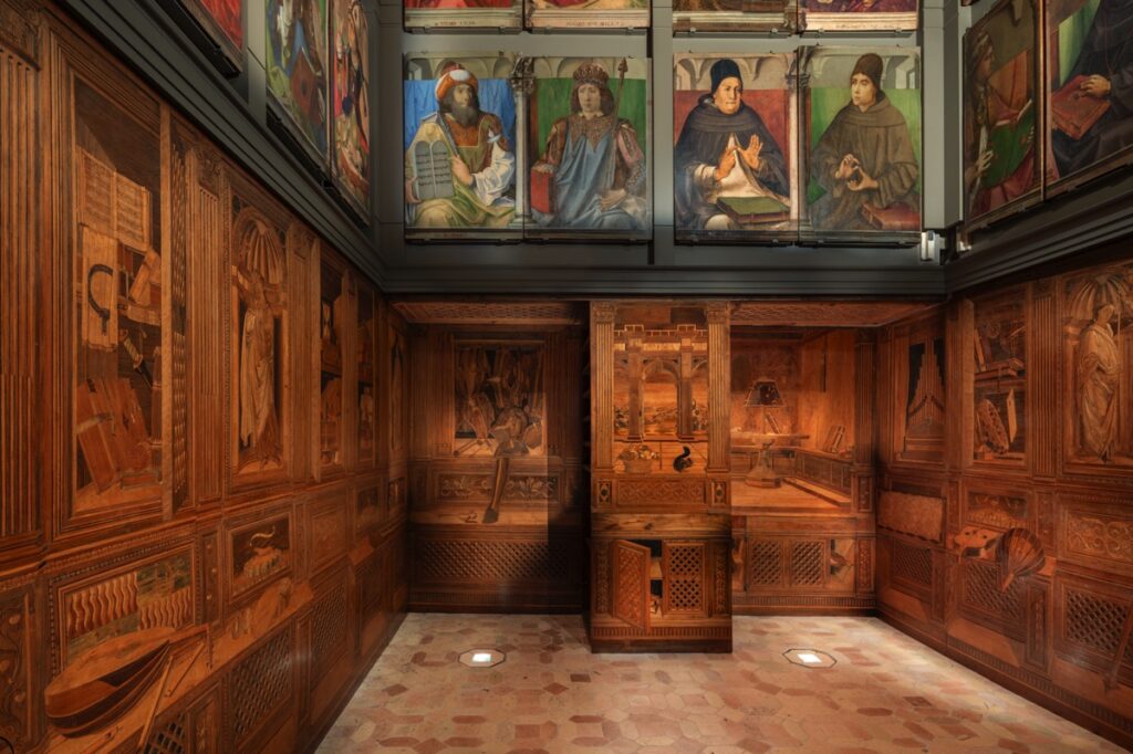 Galleria Nazionale delle Marche. Riapre lo Studiolo del Duca: restauro, riallestimento e nuove scoperte