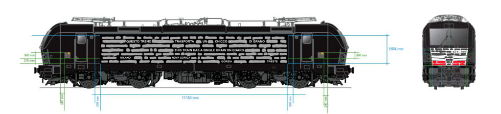 Un “chicco di grano” su una locomotiva. A Gorizia in arrivo la nuova installazione di Emilio Isgrò