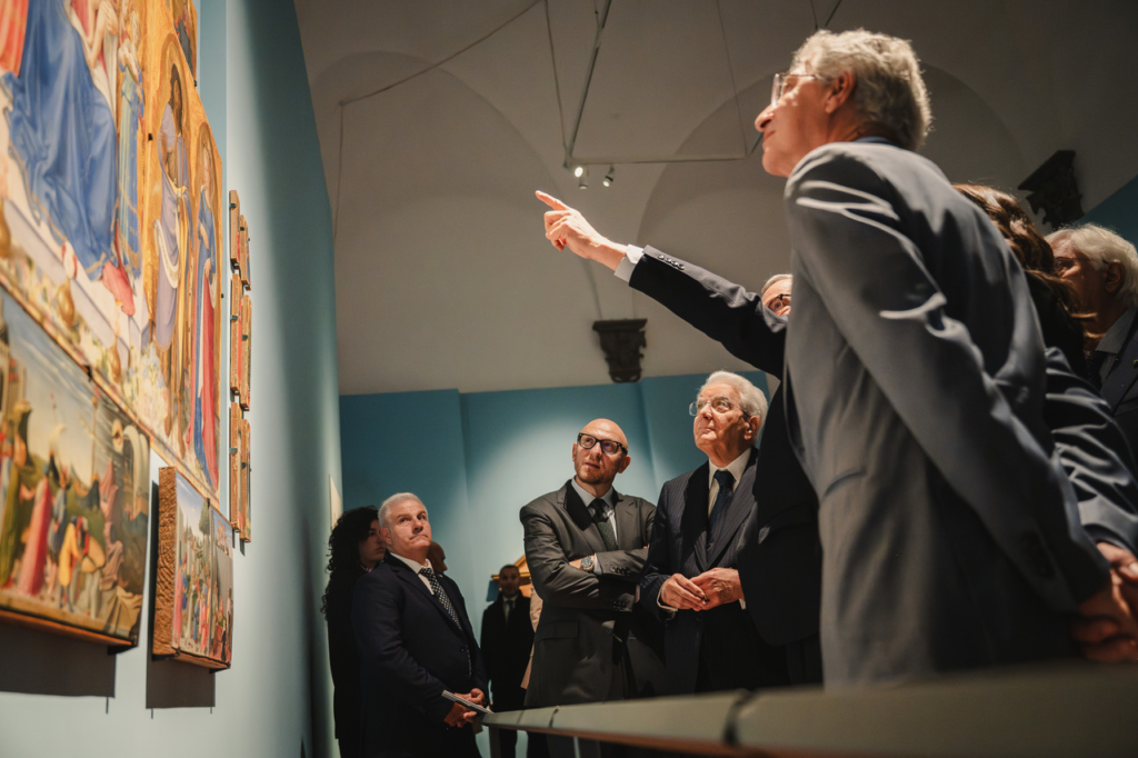 Il Presidente Mattarella in visita alla mostra “Beato Angelico” a Palazzo Strozzi