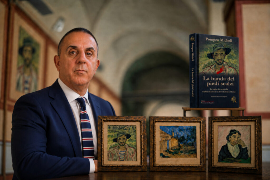 La “Rapina del Secolo” diventa un libro: esce La banda dei piedi scalzi, in cui Pompeo Micheli racconta l’indagine che salvò i Van Gogh e il Cézanne della GNAM