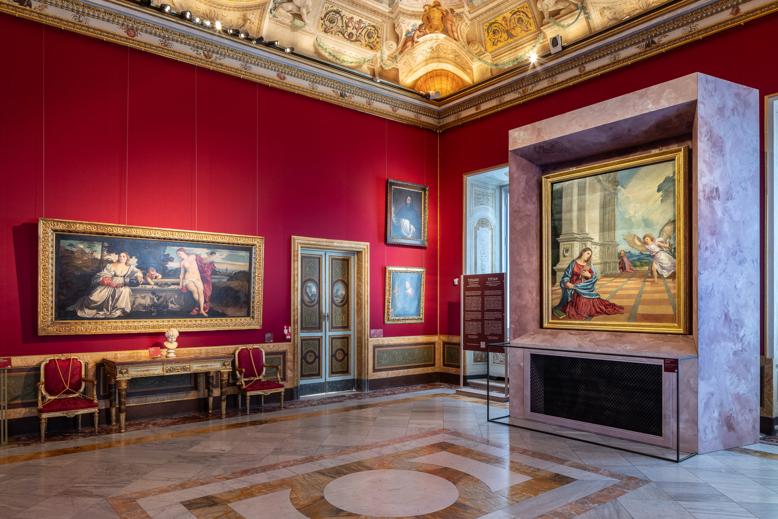Tiziano alla Galleria Borghese: l’Annunciazione di Treviso dialoga con Amor Sacro e Amor Profano